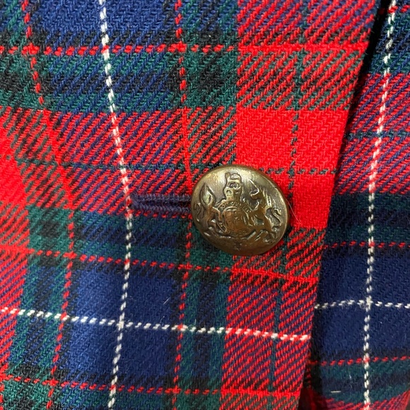 Pendleton women’s shirt tartan plaid blazer, petite, vintage, size petite M. USA - Picture 3 of 9